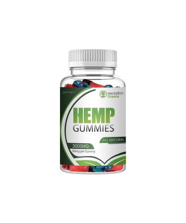 Medallion Greens Hemp Gummies (Single 60 Gummies) 60 Count (Pack of 1)