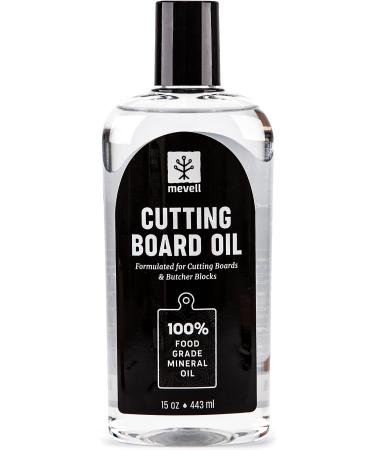 Food Grade Mineral Oil for Cutting Boards (15 Oz) Butcher Blocks and Kitchen Countertops, Food Safe Cutting Board Oil, Made in Canada 15 Ounce (Pack of 1)
