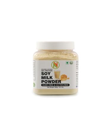 NatureVit Soya Milk Powder, 300g Vegan, Non-GMO & 49% Protein & Sugar Free