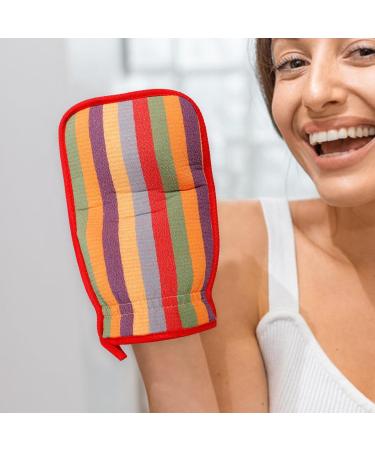 FOMIYES Exfoliating Back Scrubber Set - Shower Gloves & Towel for Men & Women - Perfect for Smooth Skin - Buy Online on GoSupps.com