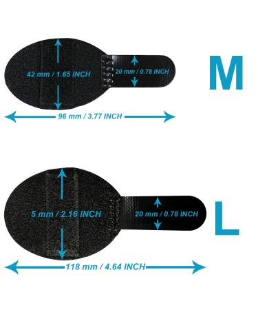 Topbine 5-Piece Metal Finger Support Set | Finger Rails for Sports Injuries & Joint Pain | Black | Ideal for Adults & Children - Buy Online on GoSupps.com