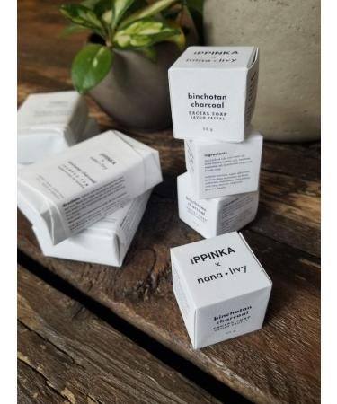 IPPINKA Japanese Binchotan Charcoal Facial Soap - Deep Cleansing & Natural Skincare | International Shipping Available - Buy Online on GoSupps.com