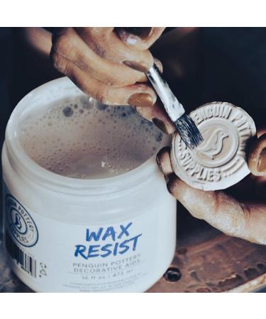 Penguin Pottery Premium Ceramic Wax Resist - Alternative to Latex Resist for Pottery - 1 Pint | 473 ml - Buy Online on GoSupps.com