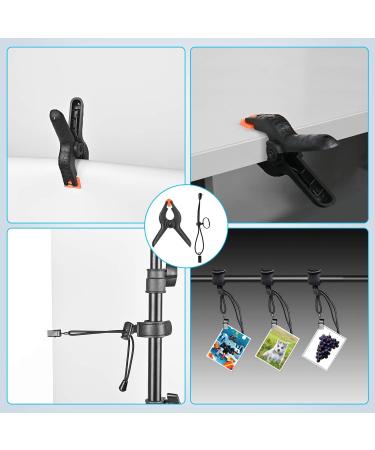 6-Pack Yesker Backdrop Clamps - Heavy Duty 4.4 Inch Clips for Photography Studio Video Backdrop Support Stand - Buy Online on GoSupps.com