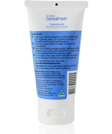 Dr Mark's DentalFresh Denture Cleaning Gel - Oral Cleaner for Retainers, Night Guards, Sport Mouth Guards - Remove Plaque - 1.7 oz - Buy Online on GoSupps.com