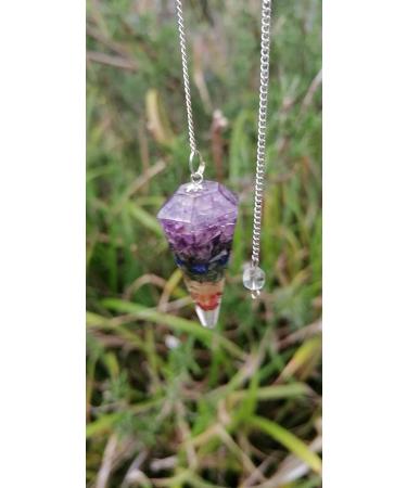 7 Chakra Orgone Dowsing Pendulum - Handcrafted Healing Crystal Point for Scrying & Witchcraft Supplies - Buy Online on GoSupps.com