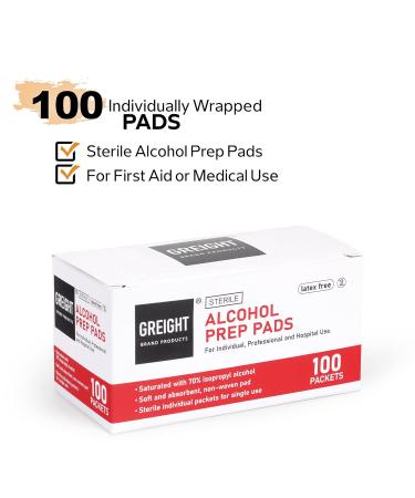 Alcohol Prep Pads 500 Pack - Medical Grade Sterile Isopropyl Cotton Antiseptic - 2-ply Latex Free - 5 Pack 500 Count - Old South Trading - Buy Online on GoSupps.com