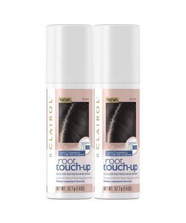 Clairol Root Touch-Up Temporary Spray, Black Hair Color, 2 Count - Buy Online on GoSupps.com