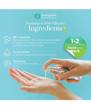 Skin Perfection Anti-Aging Serum - 99% Potent Peptides | Reduce Wrinkles & Lift Firm | Shop Internationally - Buy Online on GoSupps.com