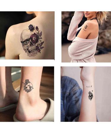 Quichic 190+ Cool Temporary Tattoo Set for Men & Women - Indian Sleeve Black Fake Tattoos - Buy Online on GoSupps.com