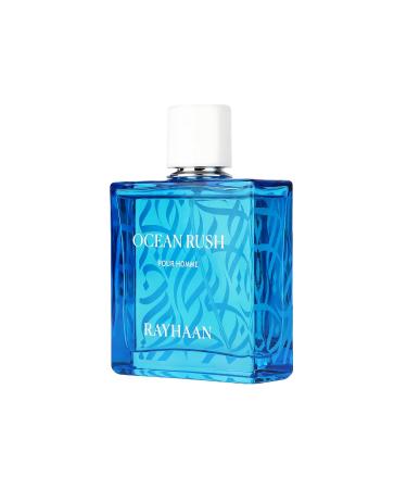 RAYHAAN Ocean Rush Eau de Parfum Spray for Men 3.4 Ounce - Buy Online on GoSupps.com