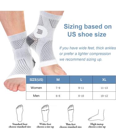 Neuropathy Socks 2 Pair Functional Socks for Neuropathy Pain Relief Soothe Relief Socks Neuropathy Socks for Men Women Ankle Compression Socks Plantar Fasciitis Socks for Feet Pain Relief - Buy Online on GoSupps.com