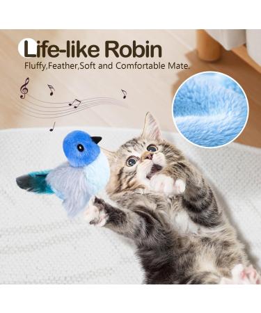 Migipaws Interactive Cat Toys - Rechargeable Plush Toys with Real Bird Wings & Chirping Sounds - Catnip Infused Fun for Cats - Buy Online on GoSupps.com
