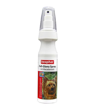Beaphar - fur gloss spray for dogs - fur care - with macadamia oil for shiny fur - against dry dog skin and blunt fur - 150 ml of shiny coat