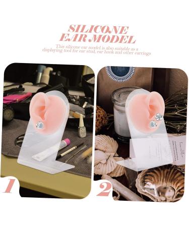 Beaupretty Silicone Ear Model for Piercing and Jewelry Kits - Ear Jewelry Holder and Earring Stud Set for Babies - Earring Support Moulds - Complexion 11.5x7.5cm - Buy Online on GoSupps.com