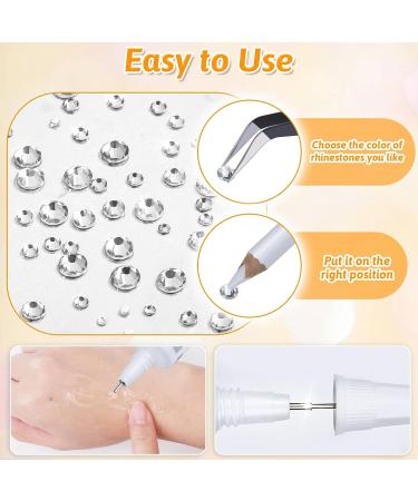 3600Pcs B7000 Clear Rhinestones Kit with Fabric Glue for Crafts - 6 Sizes (1.5-6 mm) - Ideal for Clothes, Shoes, Nail Art, and Jewelry - Buy Online on GoSupps.com