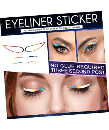Amosfun 12 Sets Stage Performance Sticker Paper Women Eyeliner Tape Beauty Eyeliner 1 count (Pack of 1) Colorfulx3pcs - Buy Online on GoSupps.com