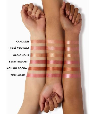 e.l.f. Halo Glow Blush Beauty Wand Liquid Blush Wand For Radiant & Squeeze Me Lip Balm Moisturizing Lip Balm For A Sheer Tint Of Colour Ros You Slay Compact + Lip Balm - Buy Online on GoSupps.com
