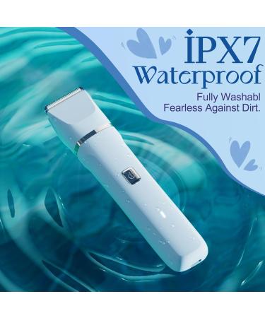 Electric Shaver for Women - Wet & Dry Body Hair Trimmer Grooming Razor for Legs & Private Area Blue - Buy Online on GoSupps.com