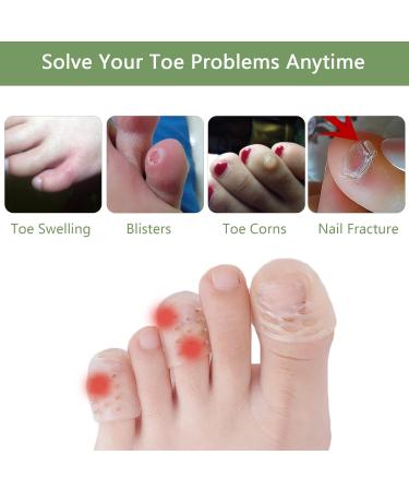 Jrery-KEY Silicone Toe Protector Gel Caps 12 PCS for Women & Men - Breathable Pinky Toe Protection for Blisters, Corns & Friction - Little Toe Cushion Pads - Buy Online on GoSupps.com