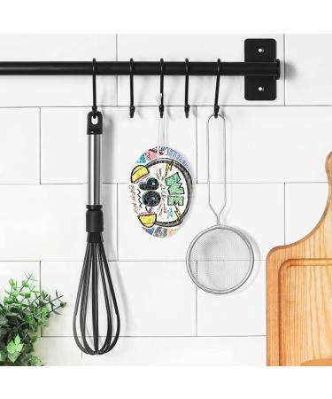 3-Pack Cleaning Kitchen Sponges Oval Vintage Poster Banner Kitchen Cellulose Dishwashing Wood Pulp Cotton - Buy Online on GoSupps.com