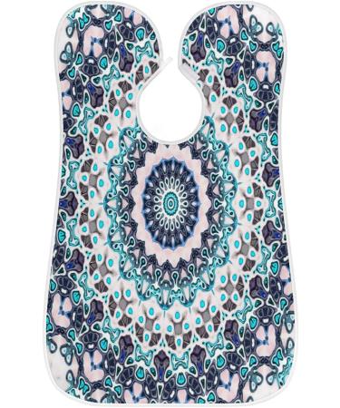 Beard Bib Apron - Non-Stick Waterproof Hair Catcher for Men | Retro Mandala Grooming Cape - Buy Online on GoSupps.com