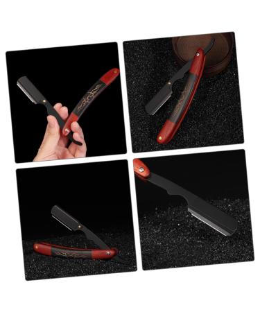 Buy Housoutil Men's Razors - Foldable Barber Blade Mustache Trimmer Eyebrow Grooming Scissors & Travel Beard Cutter - Stainless Steel Perfect for Shaving & Grooming - Buy Online on GoSupps.com