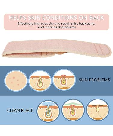3-Piece Exfoliating Back Scrubber Set for Women - Bath Loofah Sponge, Exfoliating Glove, and Brush for Deep Clean Shower - Buy Online on GoSupps.com