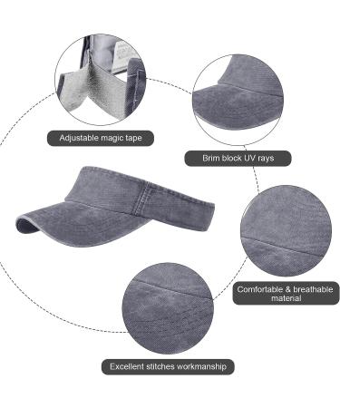 6-Piece Sports Sun Visor Hats for Men and Women - Empty Top Baseball Cap for Running and Tennis - Buy Online on GoSupps.com