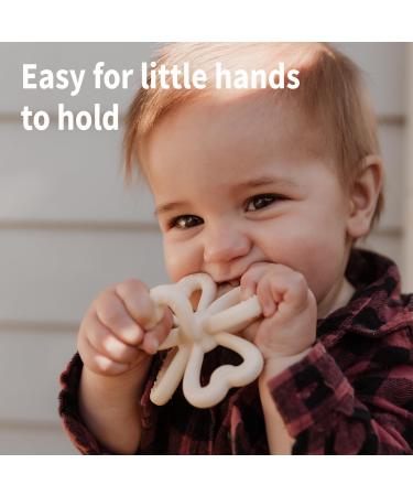 Haakaa Silicone Clover Teether Silicone Teething Toys for Babies Soft & Easy Hold Chew Toy for Infant BPA Free - Copper - Buy Online on GoSupps.com