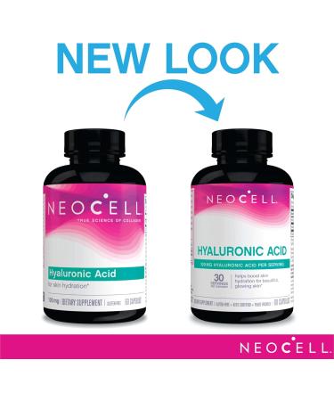 NeoCell Hyaluronic Acid Capsules - Supports Tissue Hydration, Gluten Free, 60 Count - Buy Online on GoSupps.com