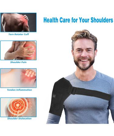 LXH USB Shoulder Heating Pad for Pain Relief - 3 Heat Settings, Portable & Effective for Rotator Cuff Pain - Buy Online on GoSupps.com