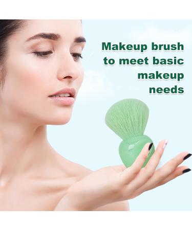 Buy Premium Synthetic Mini Apple Shape Makeup Brushes - Kabuki Blush Foundation & Nail Powder Brush in Fruit Green - Buy Online on GoSupps.com