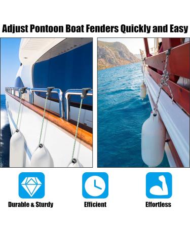 Ctemnpho Boat Bumper Clips - Pontoon Boat Rail Fender Clips 4 Pack - ABS Plastic Gray - Buy Online on GoSupps.com