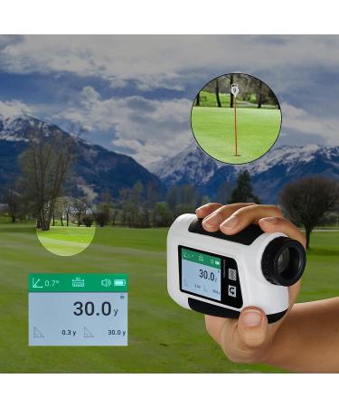 Rumia Golf Rangefinder 1200 Yards | 6X Magnification & LCD Touch Screen | for Golfing/Hunting | Voice Feature & USB Charging | Black&White - Buy Online on GoSupps.com