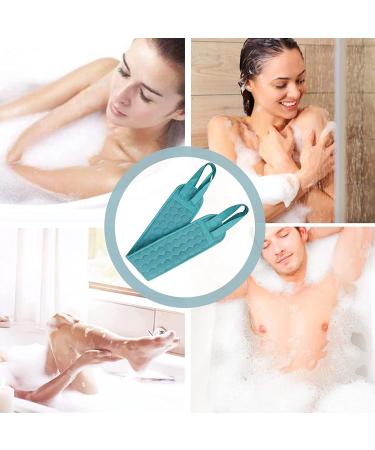 S&R PLKOP Exfoliating Back Scrubber, Glove & Loofah Set for Women - 3 Piece Green Bath Body Scrubber (31.5 * 3.7 inch) - Buy Online on GoSupps.com