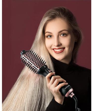 3-in-1 Hair Dryer Brush with Negative Ionic Technology - Volumizing Blowout Styler for Drying, Straightening, Curling - ALCI Plug - Buy Online on GoSupps.com