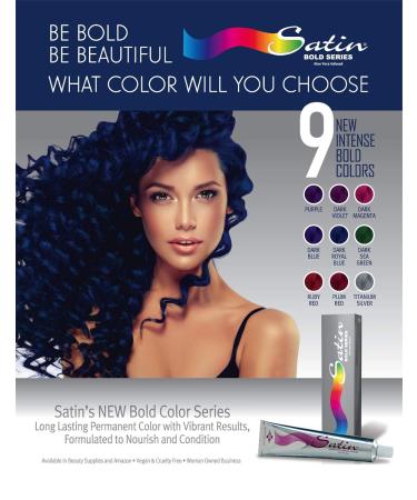 Satin Bold Dark Sea Green Hair Dye | Permanent & Semi-Permanent Vegan & Cruelty-Free Long Lasting | International Shipping Available - Buy Online on GoSupps.com