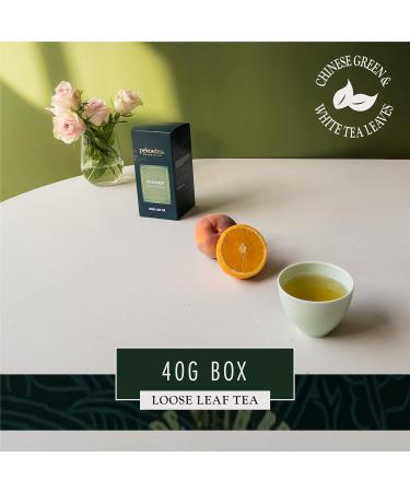 PekoeTea Edinburgh The Orangery Tea - Chinese White & Green Tea with Orange Luxury Signature Blend 40g Loose Leaf Box - Buy Online on GoSupps.com