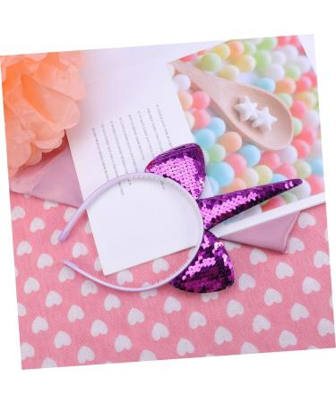 POPETPOP Kid Hair Accessories Hair Ribbons Unicorn Hair Hoop Hair Ornament Paillette Headband Hair Decoration Hair Band Purple Child Sequins Decorate Cute Headbands One Size Purple - Buy Online on GoSupps.com