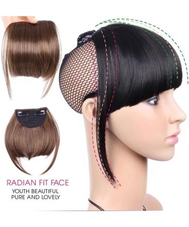 Bangs Hair Clip Synthetic Fake Blunt Hair Bangs 2 Clips in Hair Extension Neat Front Fake Fringe False Hairpiece for Women Clip in Bangs Bangs Clip in Hair(Color:B) 6inches B - Buy Online on GoSupps.com