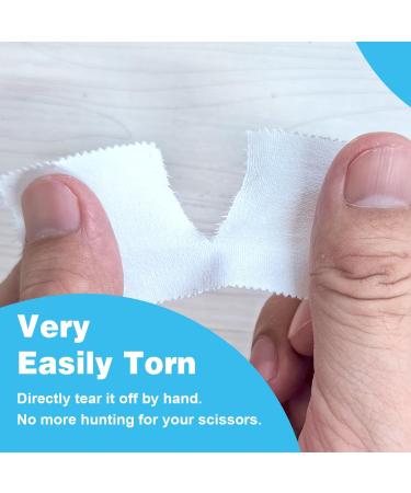 Buy Athletic Tape for Injuries - Medical & First Aid No Sticky Residue Easy to Tear | 1.5in x 10yd - 2 Rolls - White Ship Internationally - Buy Online on GoSupps.com