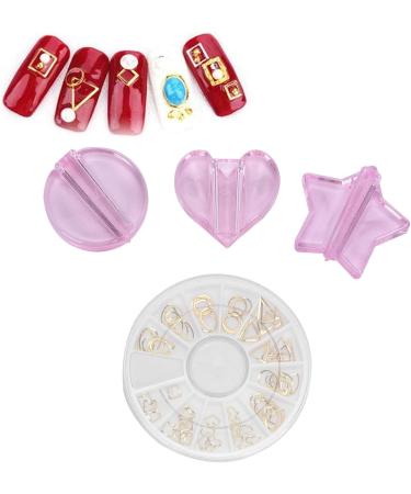 Embossed Mold Nail Tools Nail Charm Mold Gold Stickers Decals Decoration Embellishment Bending Supplies Heart Shape Nail Art Equipments Metal Frame Bending Curve Shaping Press Tools - Buy Online on GoSupps.com