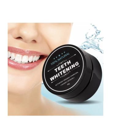 100% ORGANIC COCONUT ACTIVATED CHARCOAL NATURAL TEETH WHITENING POWDER by 24/7 store