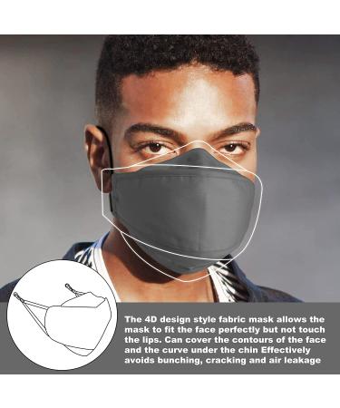 4 Layer Reusable Cloth Face Mask with Nose Wire - Anti-Fogging, Breathable & Adjustable - Multicolor-1 - Buy Online on GoSupps.com