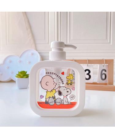 Finex 2 Pcs Peanuts White Dog Empty Refillable Pump Plastic Bottle Dispensers - Hand Sanitizer, Liquid Soap, Shower Gel, Shampoo, Conditioner, Lotion - Bath Accessories - Buy Online on GoSupps.com
