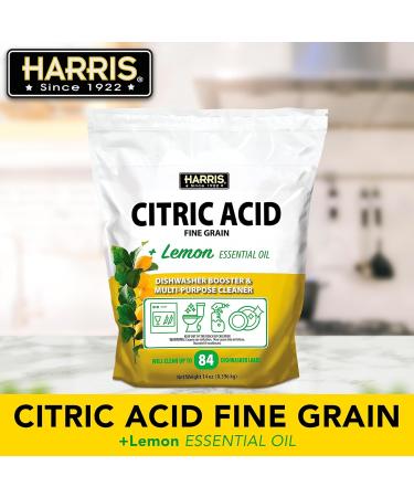 Harris Citric Acid Dishwasher Booster & Multipurpose Cleaner | 14oz Cleans 84 Loads | Eco-Friendly & Easy to Use - Buy Online on GoSupps.com