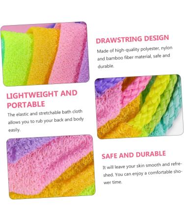 Healeved Pull Back Strip Body Wash Scrubber - Exfoliating Bath Sponge for Shower, Loofah, and Towel - Buy Online on GoSupps.com