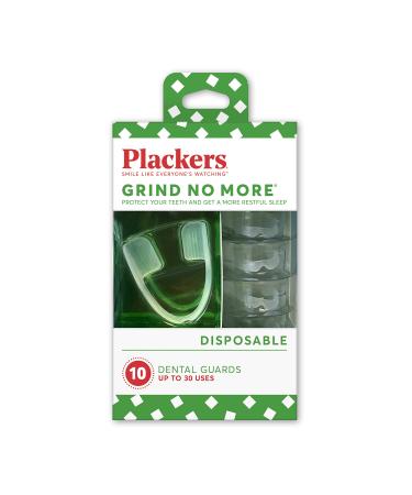 Plackers Grind No More Dental Night Guard for Teeth Grinding Blue 10 Count