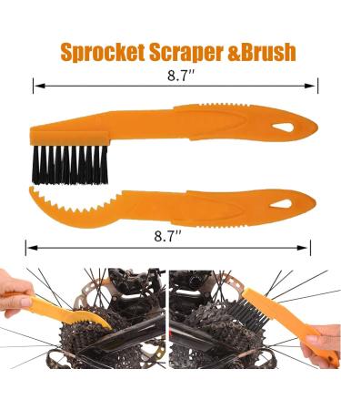 8PCS Bike Cleaning Tool Kit | Bike Chain Cleaner & Brush Set for Mountain, Road, City, Hybrid, BMX, Folding Bikes - Buy Online on GoSupps.com